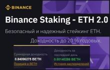Binance Staking - ETH 2.0